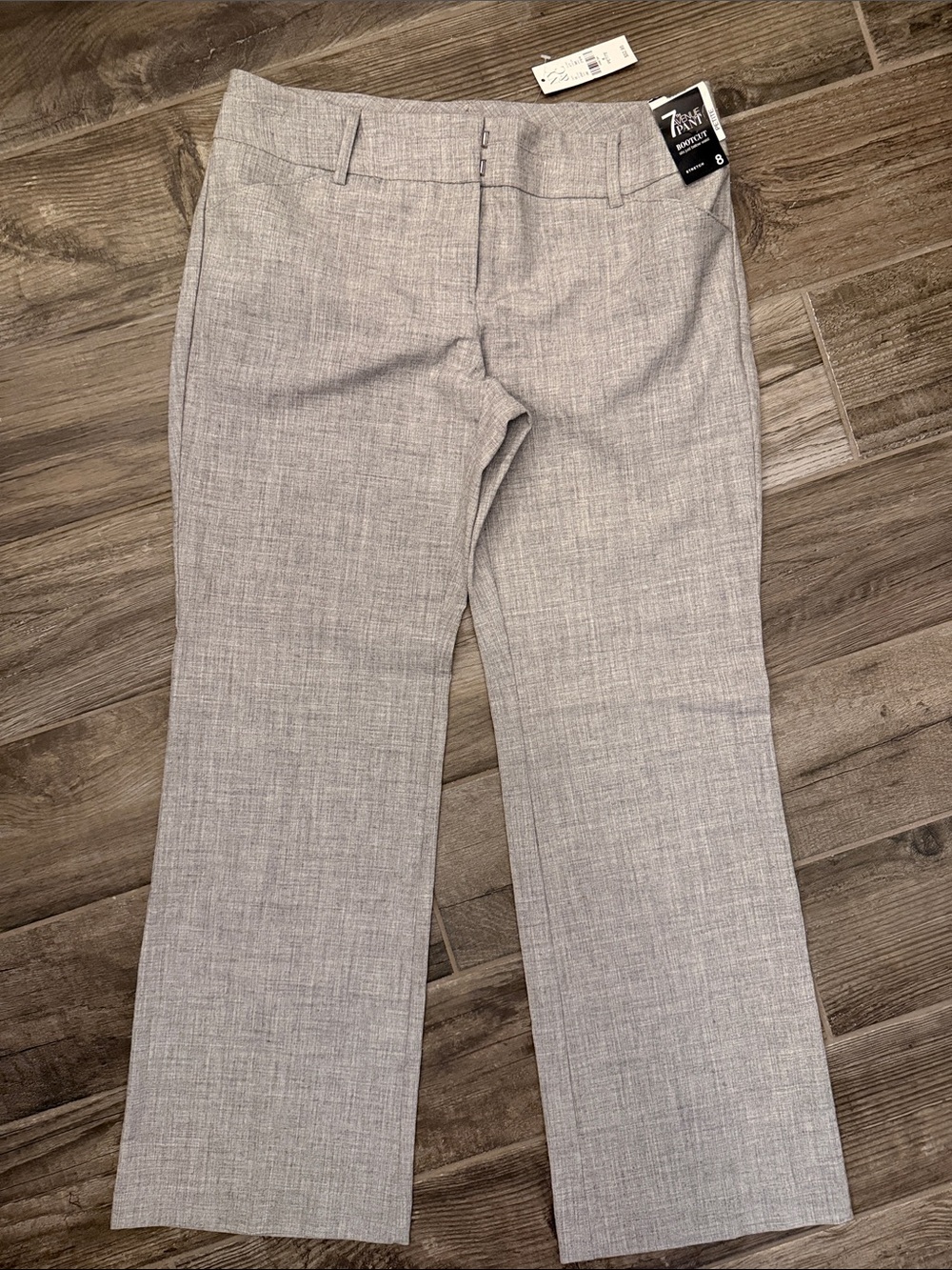 New York & Company Gray Petite Bootcut Pants